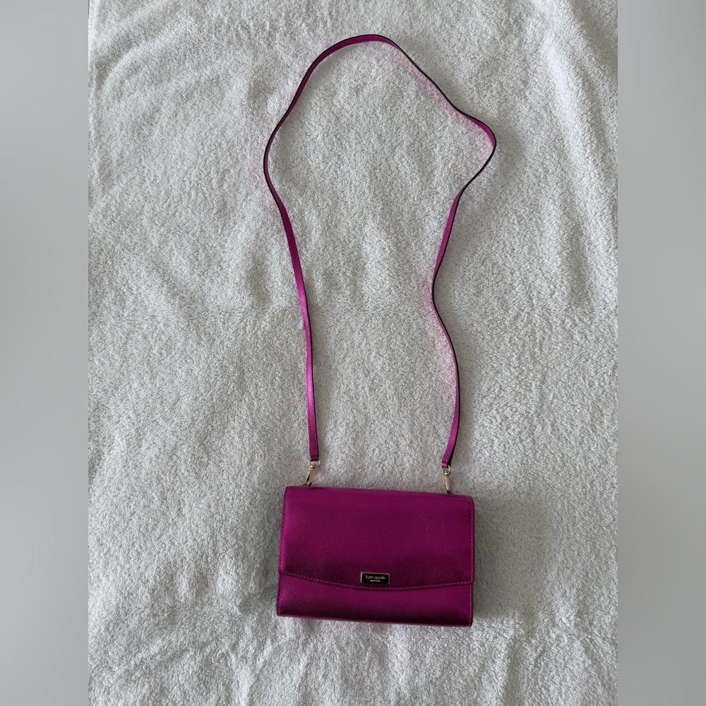 Kate Spade Bright Fuchsia Leather Crossbody Bag